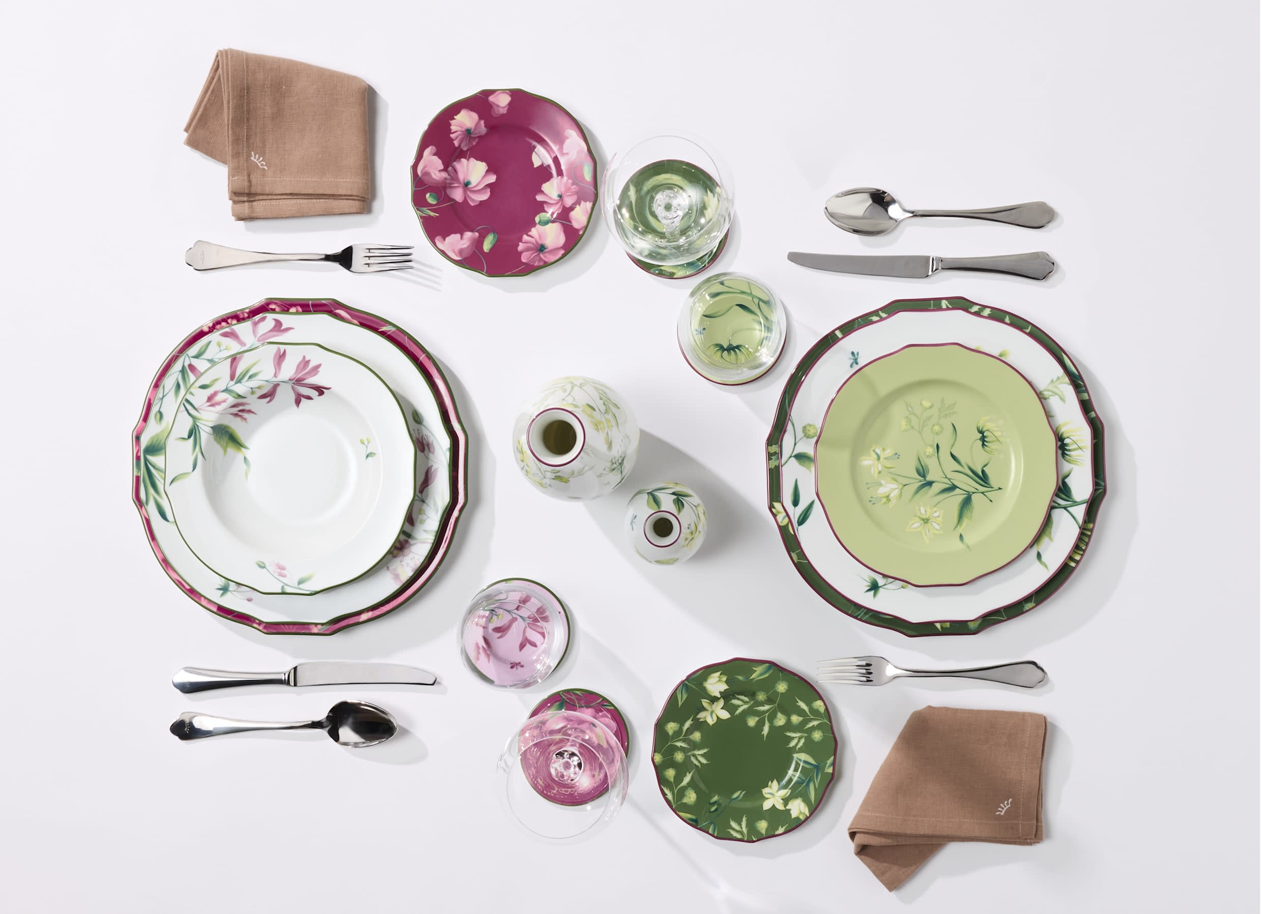 Flat plate Malva pink | Florenza | GINORI 1735